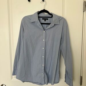 Banana Republic Light Blue Pinstripe Button Down Shirt